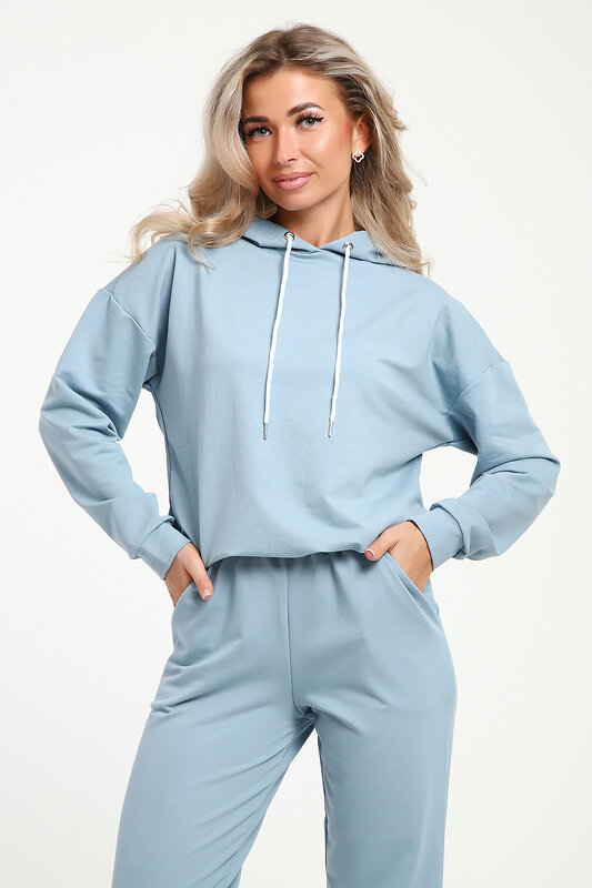 Натали Костюм 579919 36852 серо-голубой