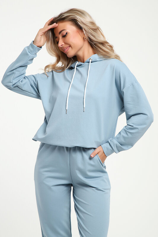 Натали Костюм 579919 36852 серо-голубой