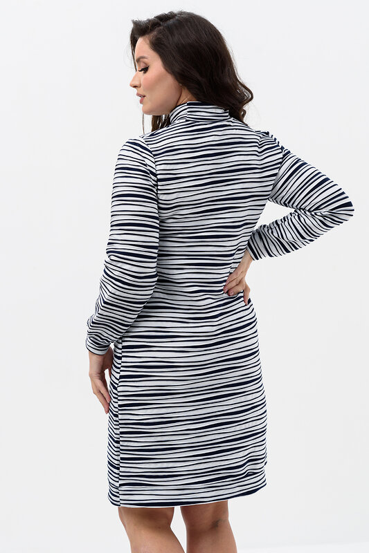 Натали Платье 579928 52388 бело-синий