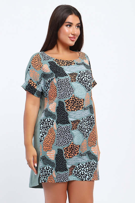 Натали Туника 579963 24289 зеленый