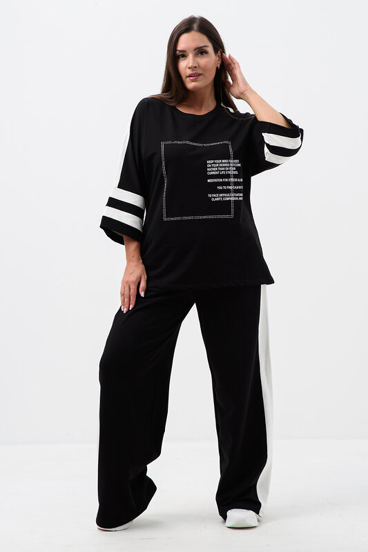 Натали Костюм 579977 52372 черно-белый