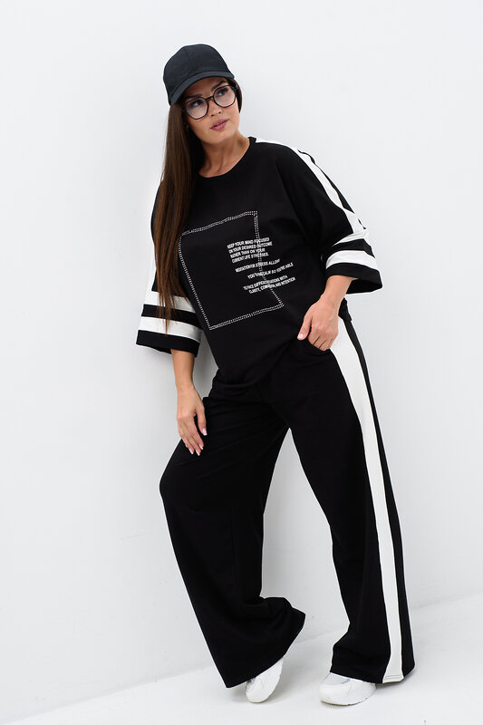 Натали Костюм 579977 52372 черно-белый