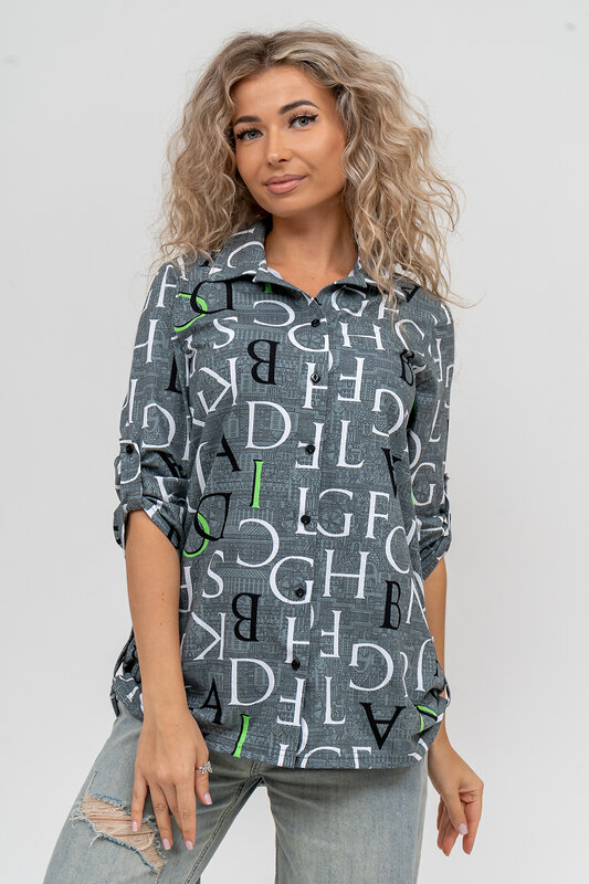 Натали Рубашка 579999 36823 хаки