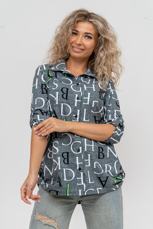 Натали Рубашка 579999 36823 хаки