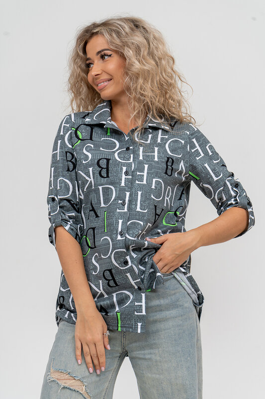 Натали Рубашка 579999 36823 хаки