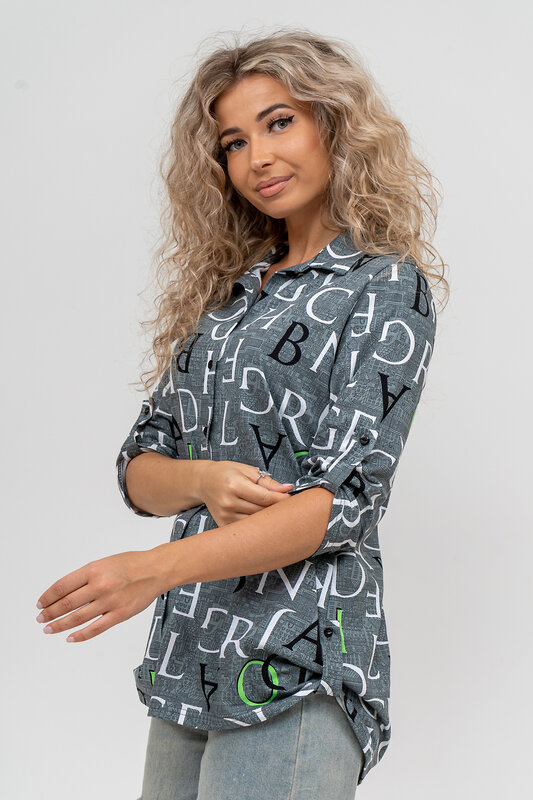 Натали Рубашка 579999 36823 хаки