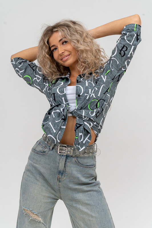 Натали Рубашка 579999 36823 хаки