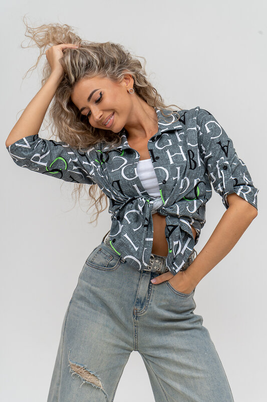 Натали Рубашка 579999 36823 хаки