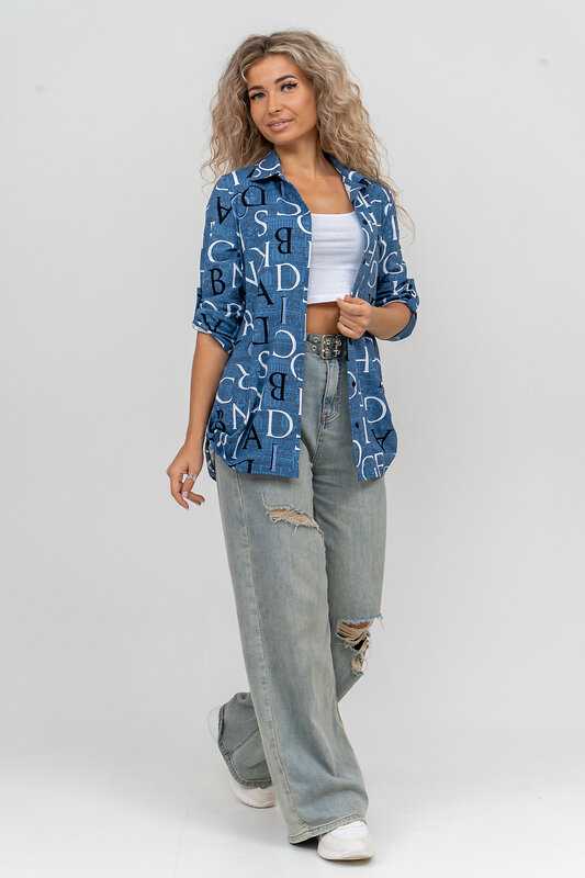 Натали Рубашка 580000 36823 синий