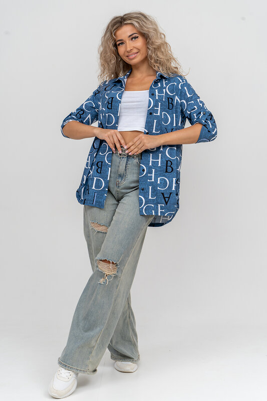 Натали Рубашка 580000 36823 синий