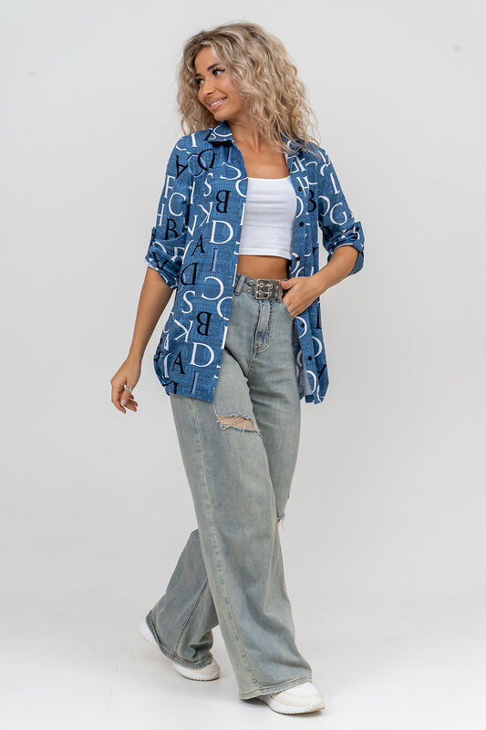 Натали Рубашка 580000 36823 синий