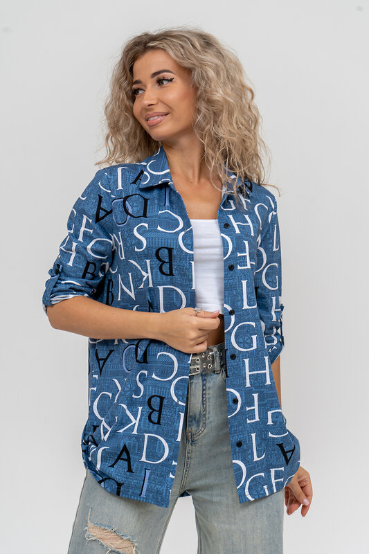 Натали Рубашка 580000 36823 синий