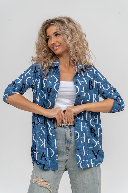 Натали Рубашка 580000 36823 синий