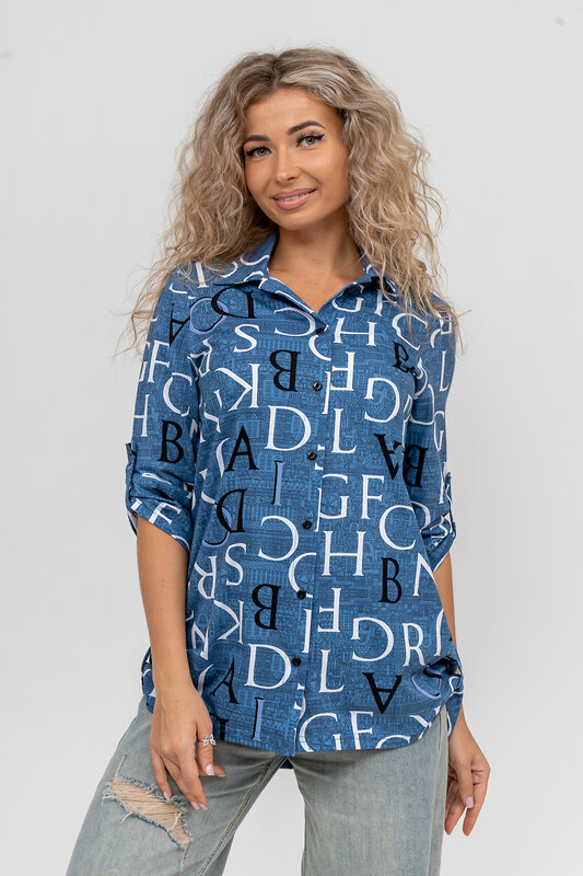 Натали Рубашка 580000 36823 синий