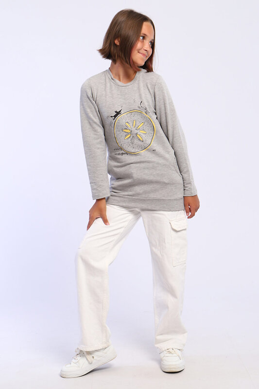 Натали Толстовка 580005 51131 серый меланж