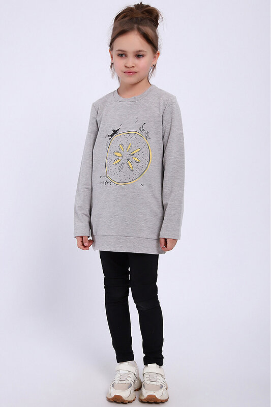 Натали Толстовка 580005 51131 серый меланж