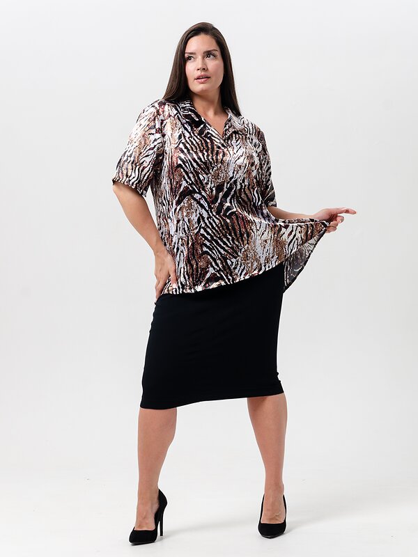 Натали Туника 580017 52361 темно-коричневый