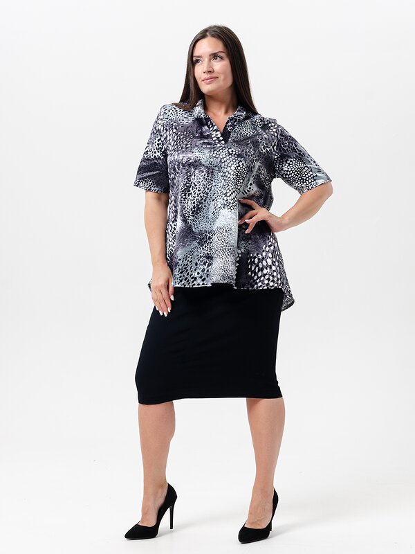 Натали Туника 580019 52361 серый