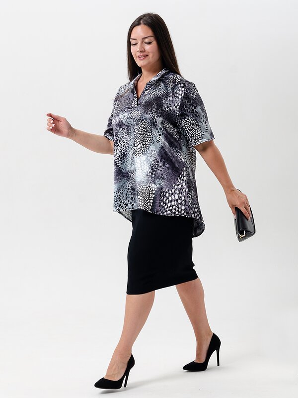 Натали Туника 580019 52361 серый