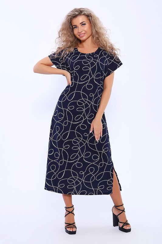 Натали Платье 580029 13259 темно-синий