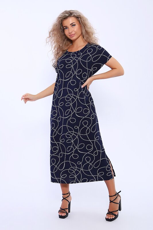 Натали Платье 580029 13259 темно-синий