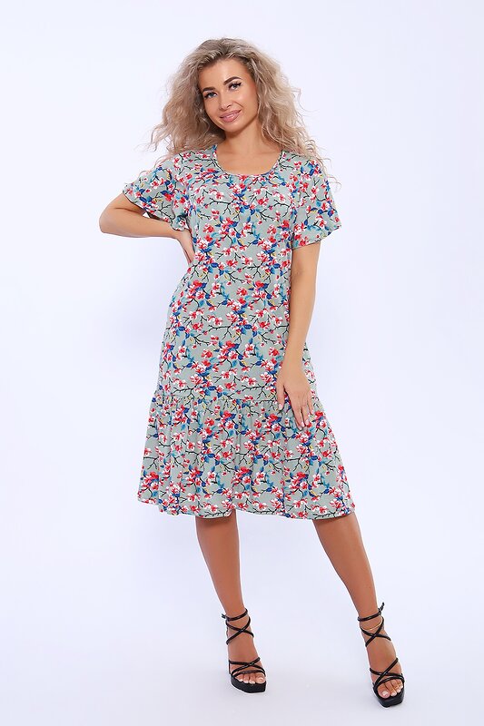 Натали Платье 580030 13257 зеленый