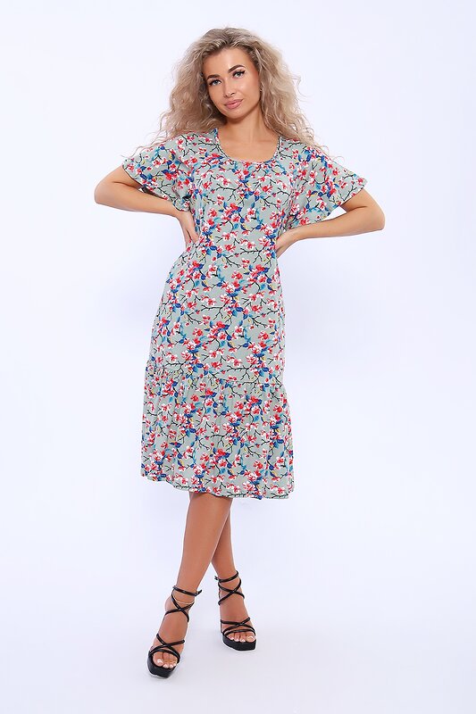 Натали Платье 580030 13257 зеленый