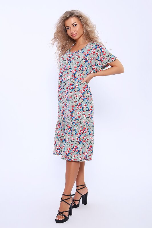 Натали Платье 580030 13257 зеленый