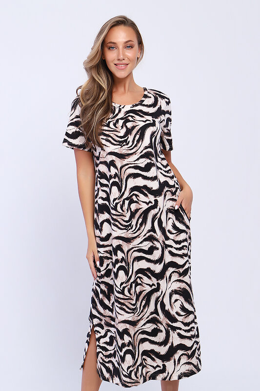 Натали Платье 580037 13253 коричневый