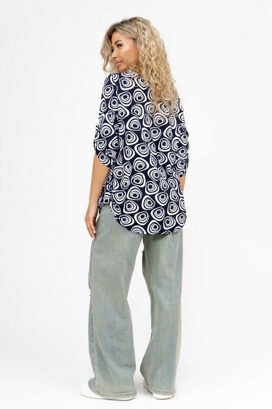 Натали Туника 580039 36810 сине-белый