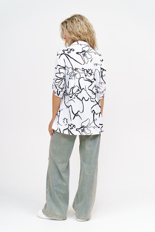 Натали Рубашка 580040 36807 мрамор белый