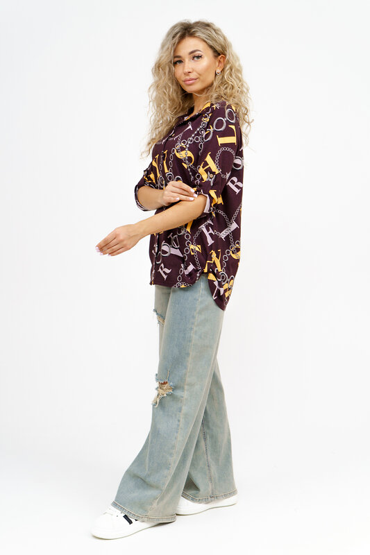 Натали Рубашка 580044 36806 коричневый