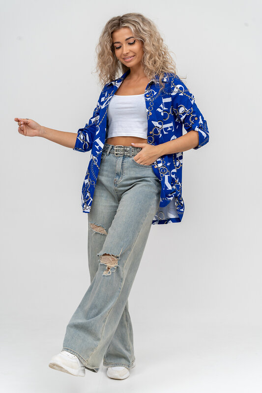 Натали Рубашка 580045 36806 василек