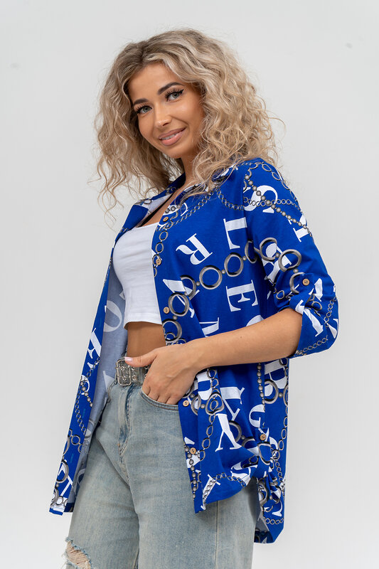 Натали Рубашка 580045 36806 василек