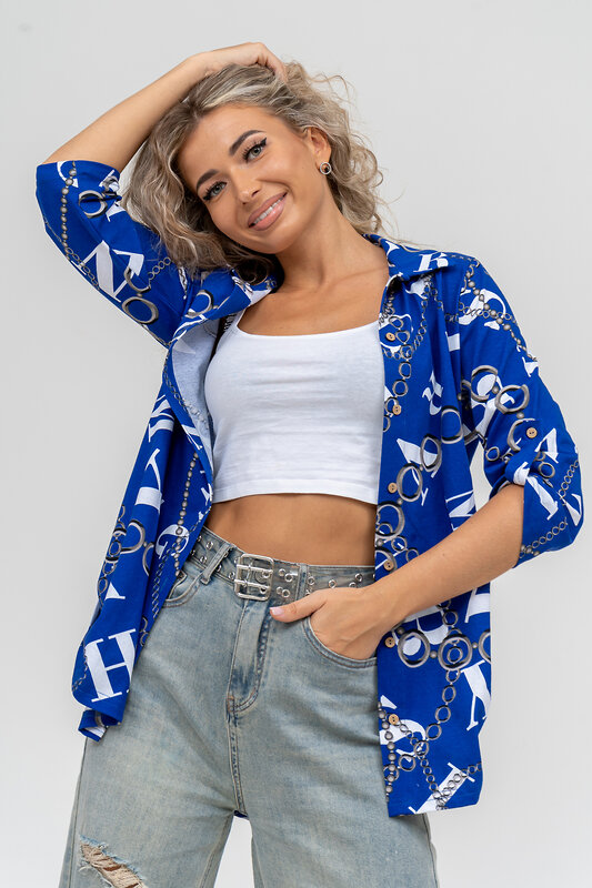 Натали Рубашка 580045 36806 василек