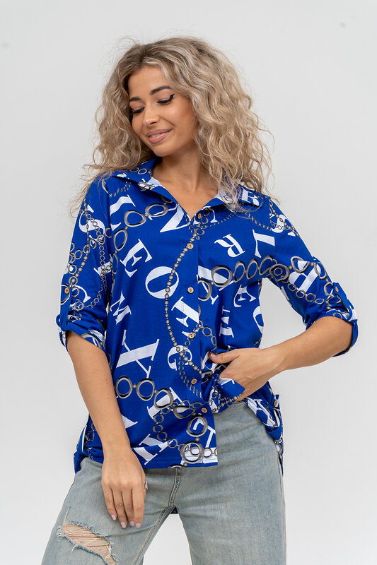 Натали Рубашка 580045 36806 василек