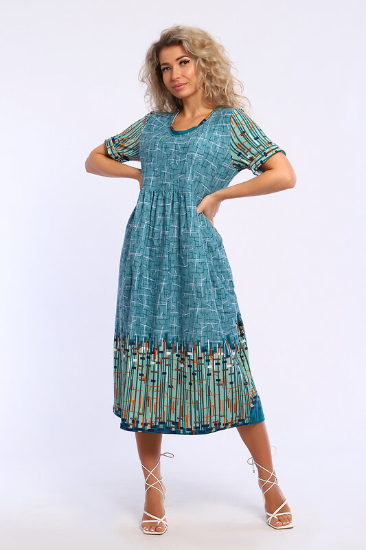 Натали Платье 580048 13246 зеленый