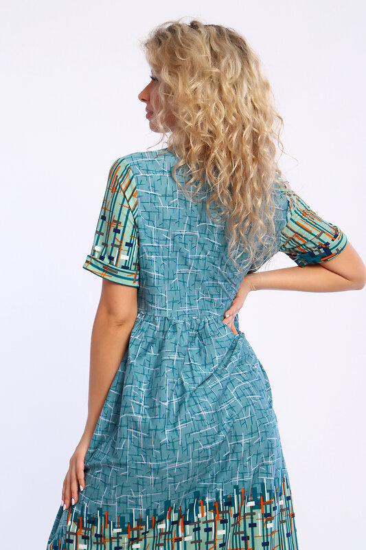 Натали Платье 580048 13246 зеленый