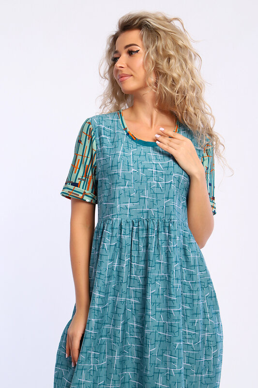 Натали Платье 580048 13246 зеленый