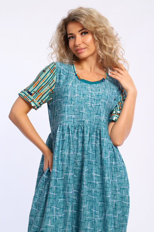 Натали Платье 580048 13246 зеленый