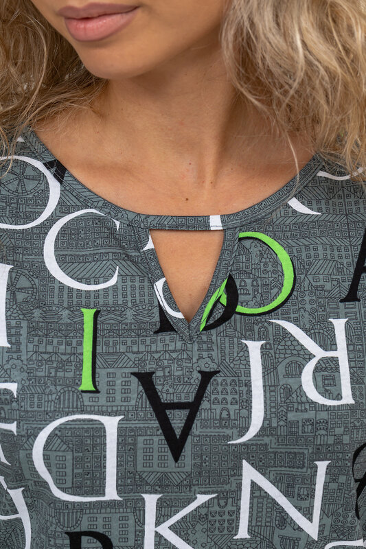 Натали Туника 580051 36800 серо-зеленый