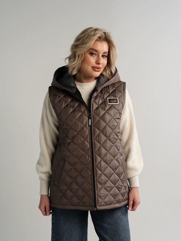 LT Collection Жилет 580066 Б14632-18М коричневый