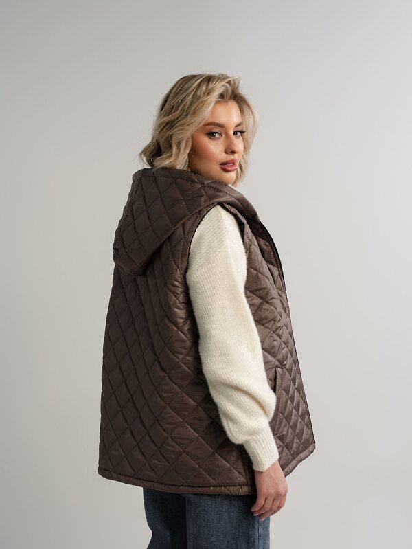 LT Collection Жилет 580066 Б14632-18М коричневый