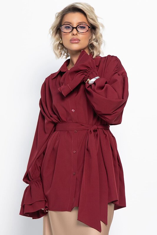 LT Collection Блуза 580067 Б14949-5М бордовый