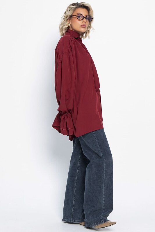 LT Collection Блуза 580067 Б14949-5М бордовый