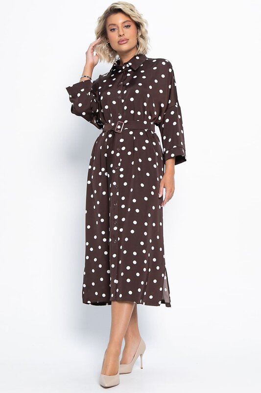 LT Collection Платье 580078 П15090-7М коричневый