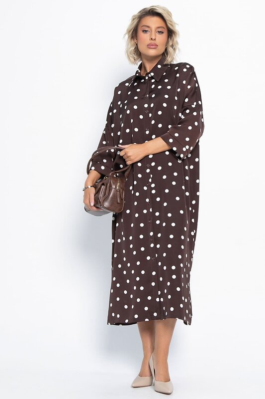 LT Collection Платье 580078 П15090-7М коричневый