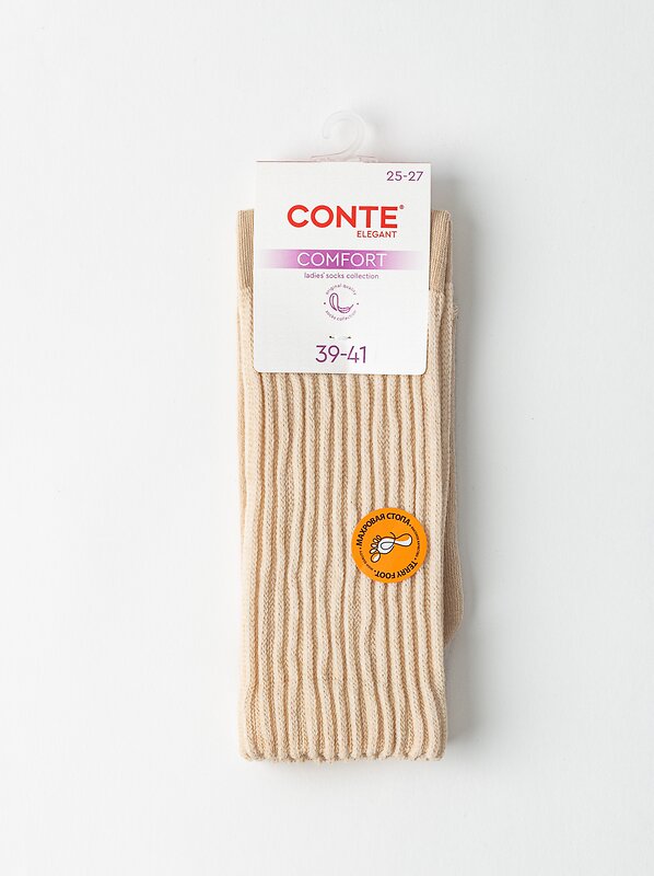 Conte elegant Носки 580108 COMFORT (махр. стопа) 25С-40/1СП бежевый
