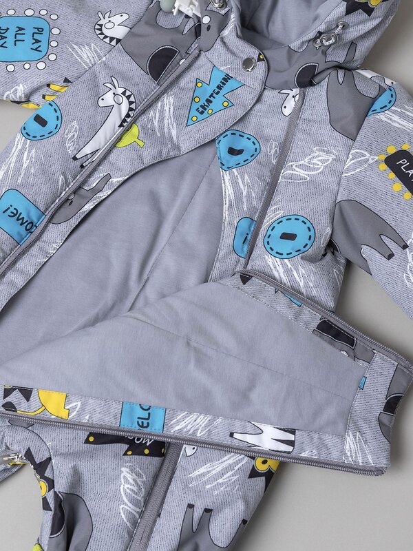 BATIK Комбинезон 580190 0262-26в-1 Джунгли серый