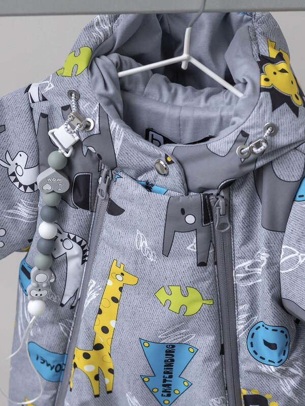 BATIK Комбинезон 580190 0262-26в-1 Джунгли серый